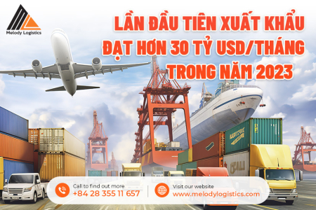 Lần đầu tiên xuất khẩu đạt hơn 30 tỷ USD/tháng trong năm 2023